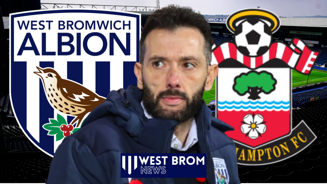 Carlos Corberan, West Brom badge, Southampton badge