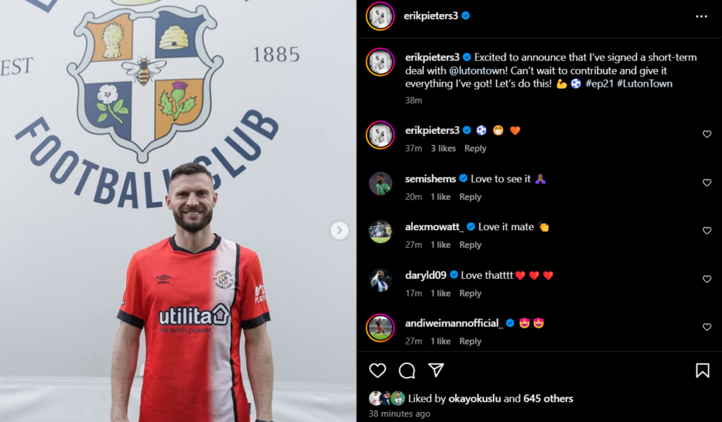 Erik Pieters Luton West Brom Daryl Dike