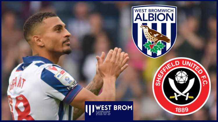 West Brom attacker Karlan Grant.
