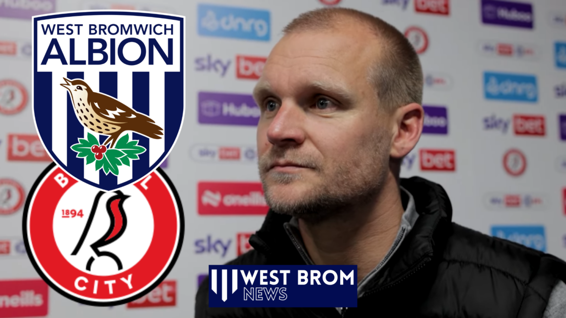 Liam Manning, West Brom badge, Bristol City badge
