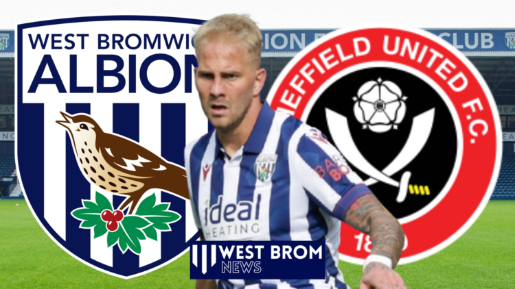 Uros Racic, West Brom badge, Sheffield United badge