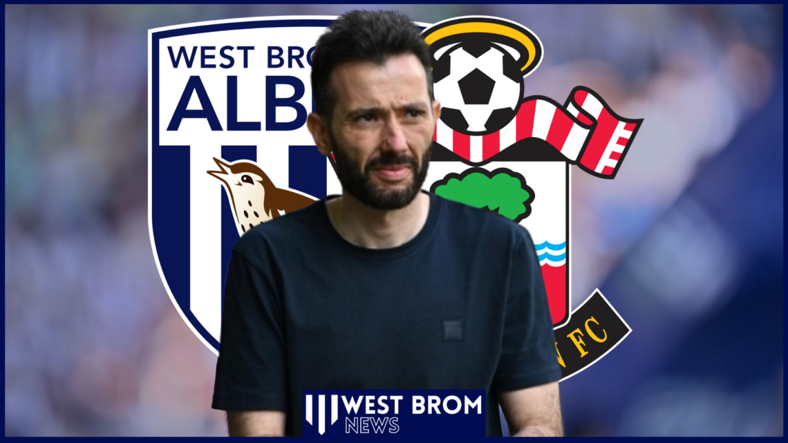 West Brom boss Carlos Corberan Southampton