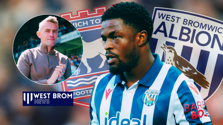 West Brom and Ipswich badges, Josh Maja, Kieran McKenna