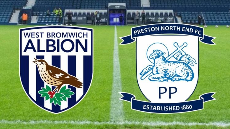 West Brom badge, Preston badge, The Hawthorns