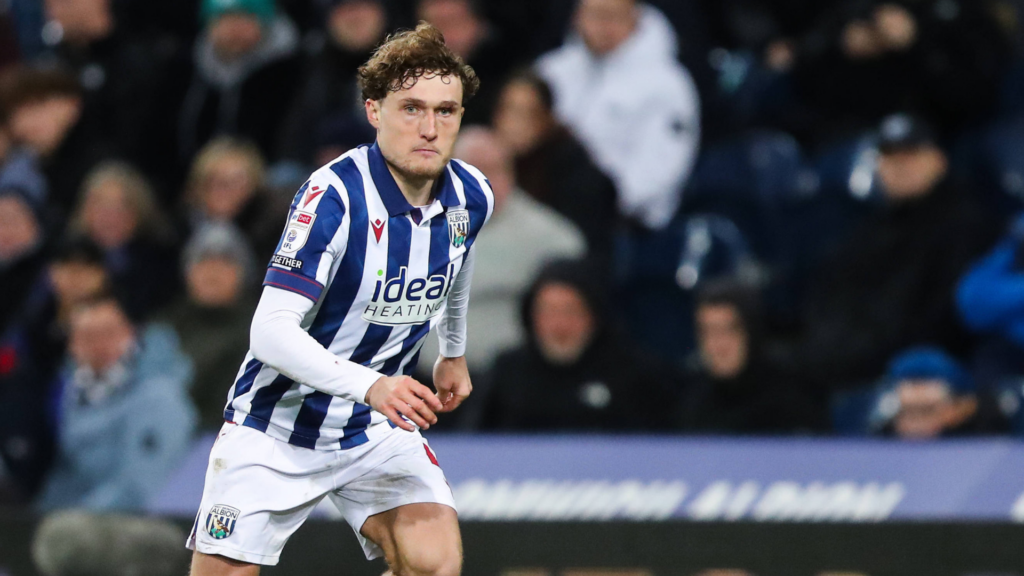 Callum Styles in action for West Brom.