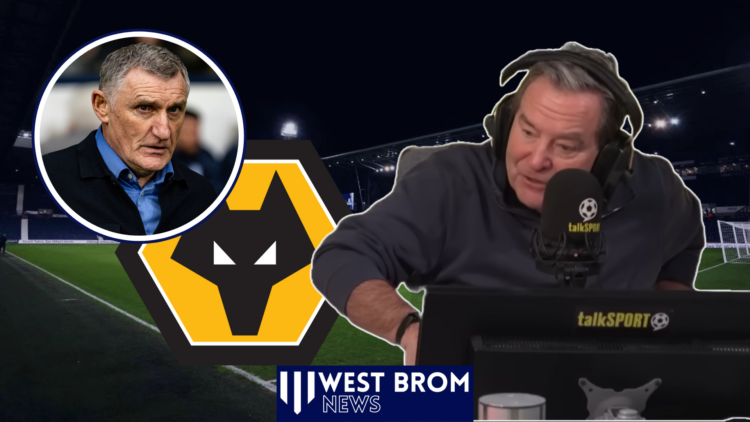 Jeff Stelling, Tony Mowbray, Wolves badge