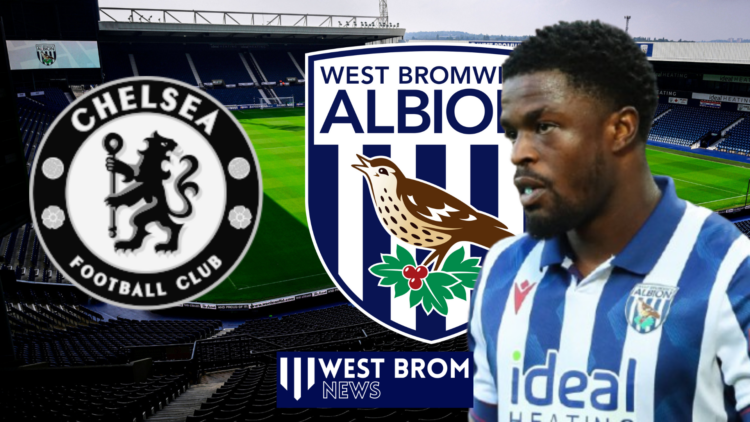 Josh Maja, West Brom badge, Chelsea badge
