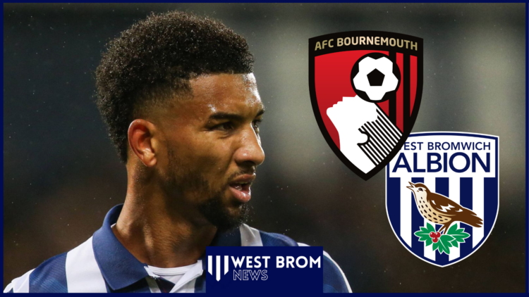 Mason Holgate, Bournemouth badge, West Brom badge