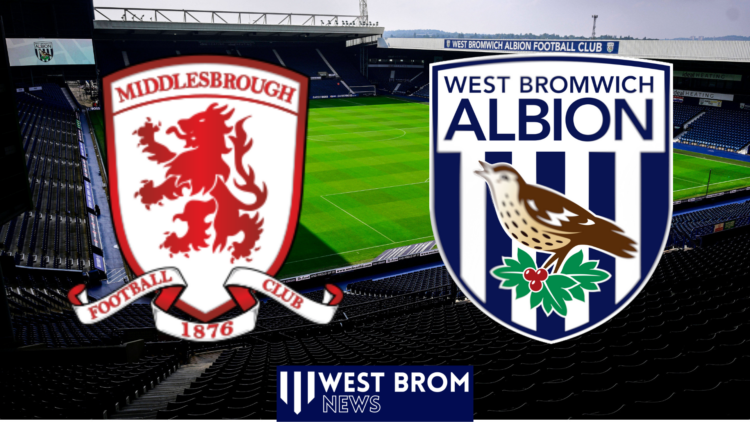 Middlesbrough badge, West Brom badge