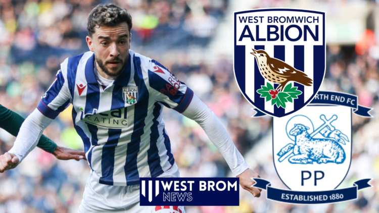 Mikey Johnston, West Brom badge, Preston North End badge