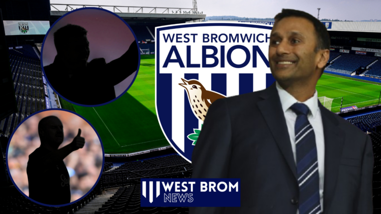 Shilen Patel, Sean Dyche, Steven Schumacher, West Brom badge