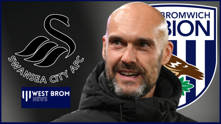 West Brom badge, Swansea City badge, Luke Williams