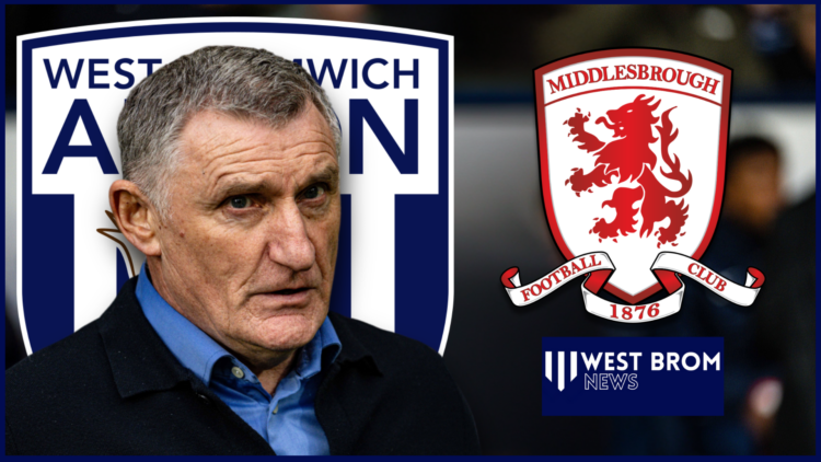 West Brom badge Middlesbrough Mowbray