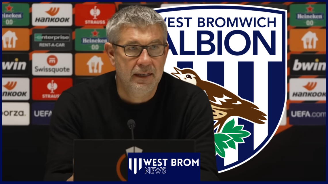 West Brom badge Urs Fischer
