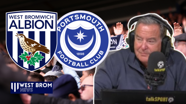 Jeff Stelling West Brom Portsmouth badges
