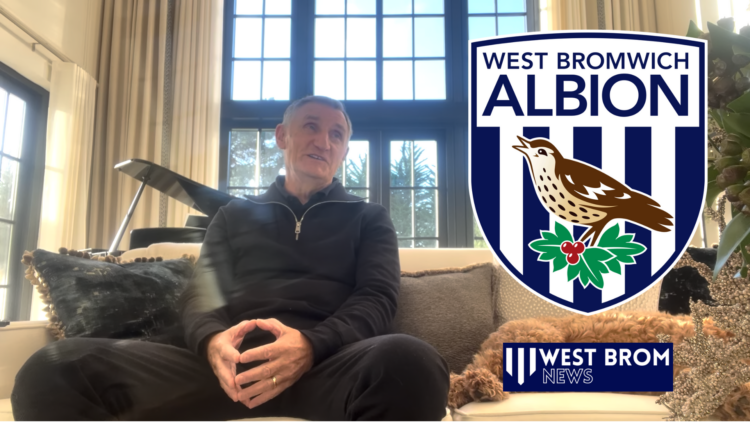 Tony Mowbray West Brom badge