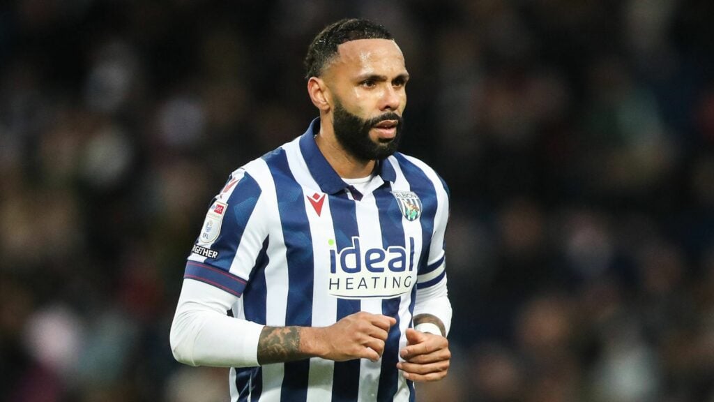 Kyle Bartley in action for West Brom.