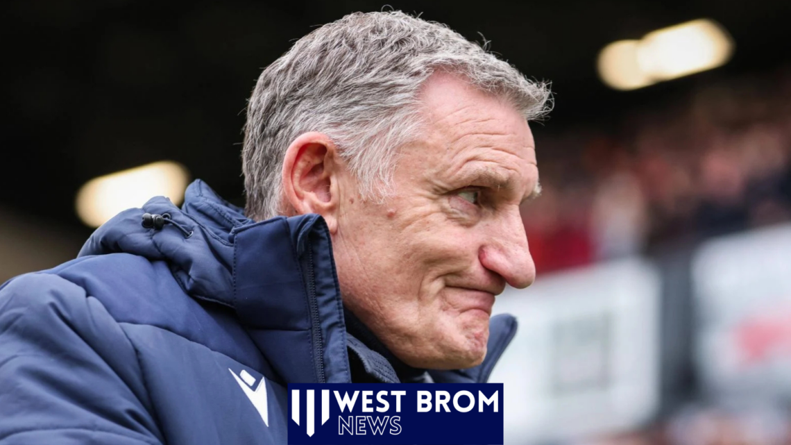 West Brom manager Tony Mowbray.