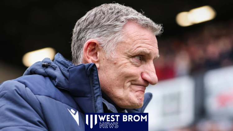 West Brom manager Tony Mowbray.