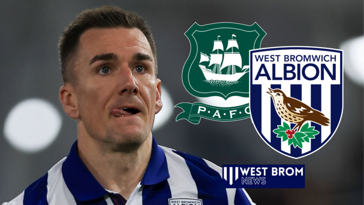 Jed Wallace West Brom Plymouth badges