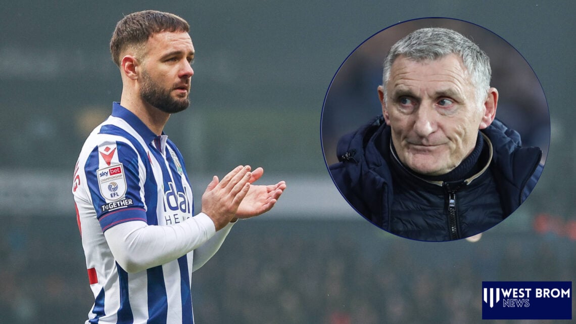 West Brom striker Adam Armstrong