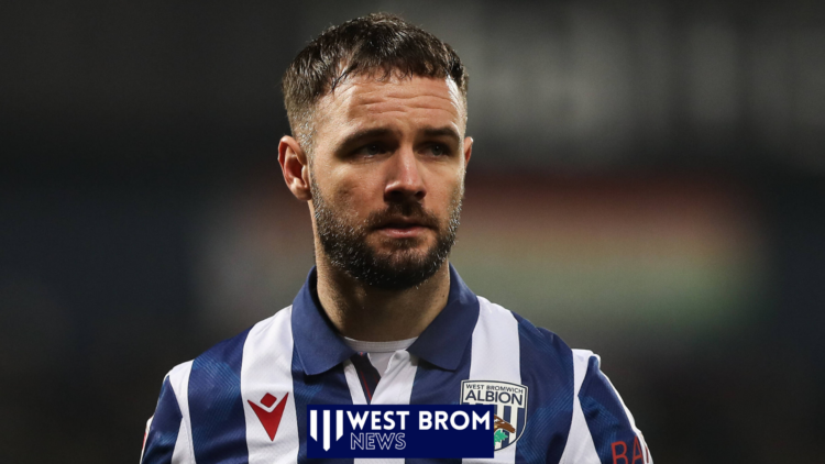 West Brom striker Adam Armstrong