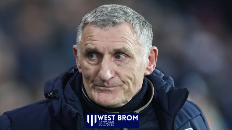 West Brom manager Tony Mowbray