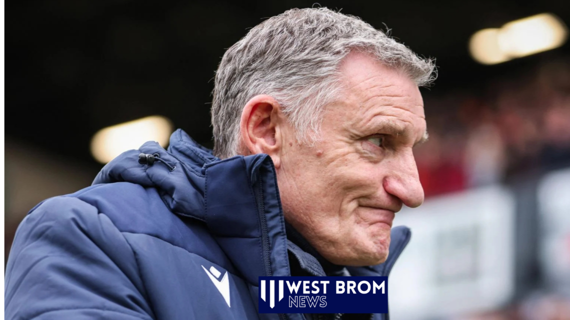 West Brom manager, Tony Mowbray