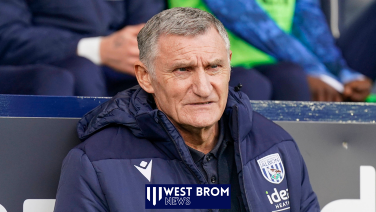 West Brom manager Tony Mowbray.