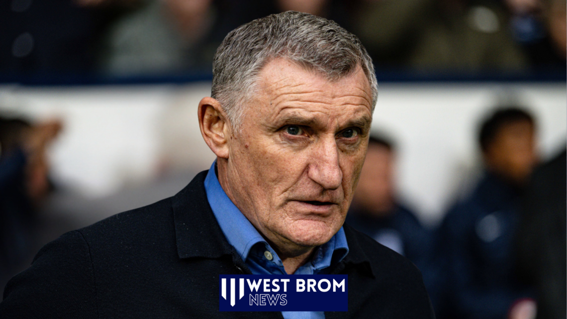 West Brom manager, Tony Mowbray