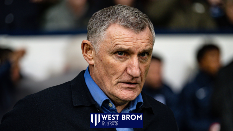 West Brom manager, Tony Mowbray