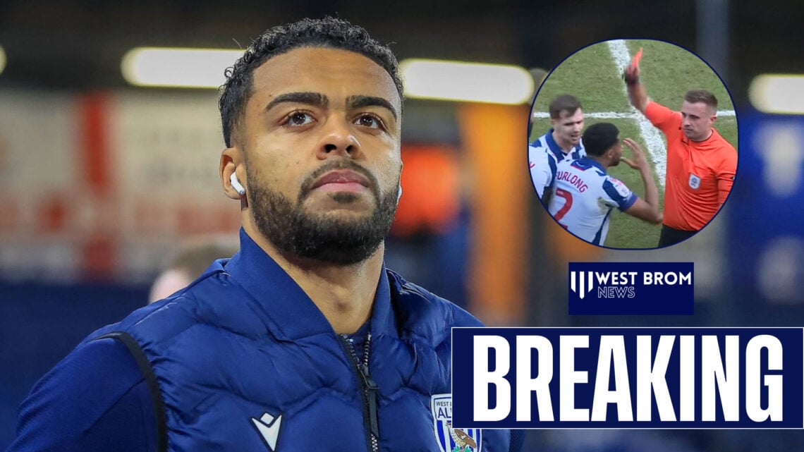 West Brom lost their appeal against Darnell Furlong's red card v QPR.