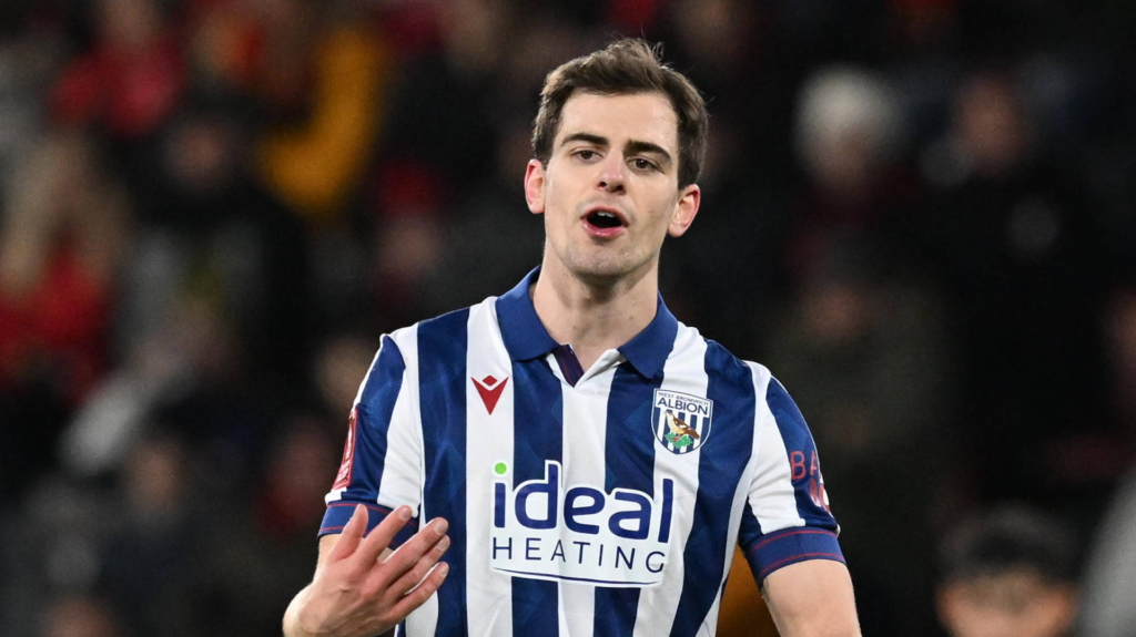 West Brom midfielder Jayson Molumby
