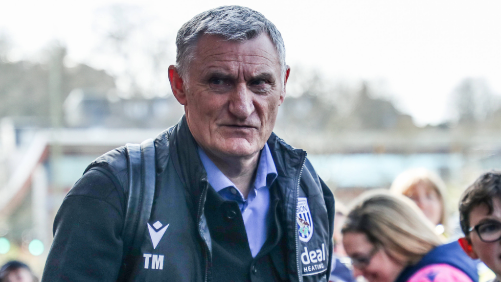 West Brom manager Tony Mowbray