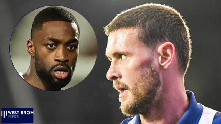 West Brom defender Semi Ajayi and John Swift