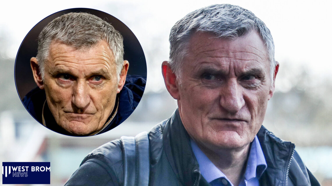West Brom manager Tony Mowbray