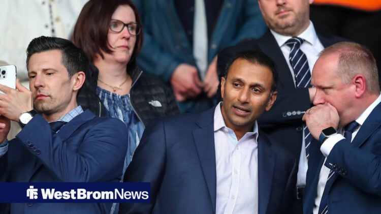 West Brom chiefs Andrew Nestor, Shilen Patel and Mark Miles