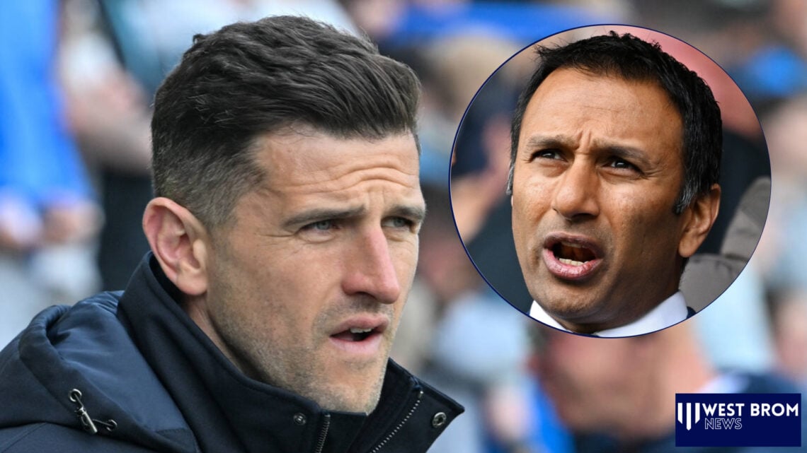 West Brom owners Shilen Patel and Portsmouth boss John Mousinho