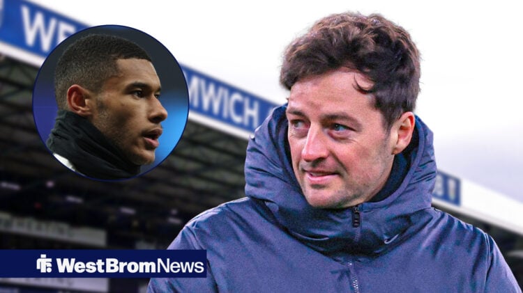 West Brom manager Ryan Mason and Tottenham goalkeeper Brandon Austin