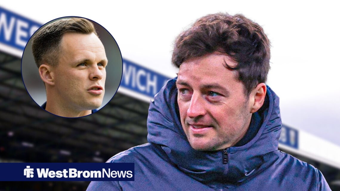 West Brom manager Ryan Mason and Hearts striker Lawrence Shankland