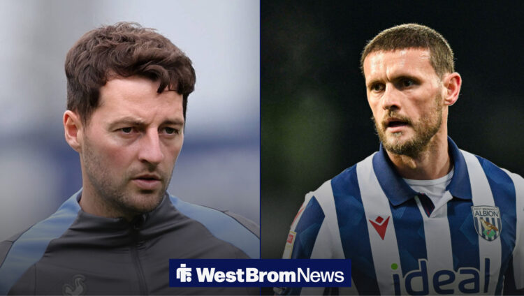 West Brom manager Ryan Mason, John Swift