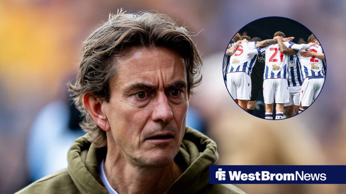 Thomas Frank and West Brom players