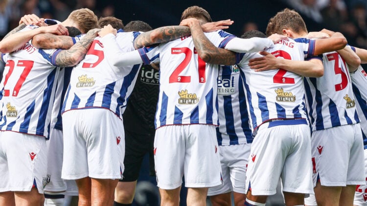 West Brom players