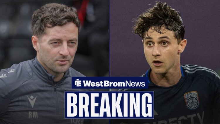 Breaking news with West Brom manager Ryan Mason and San Diego left-back Luca Bombino.