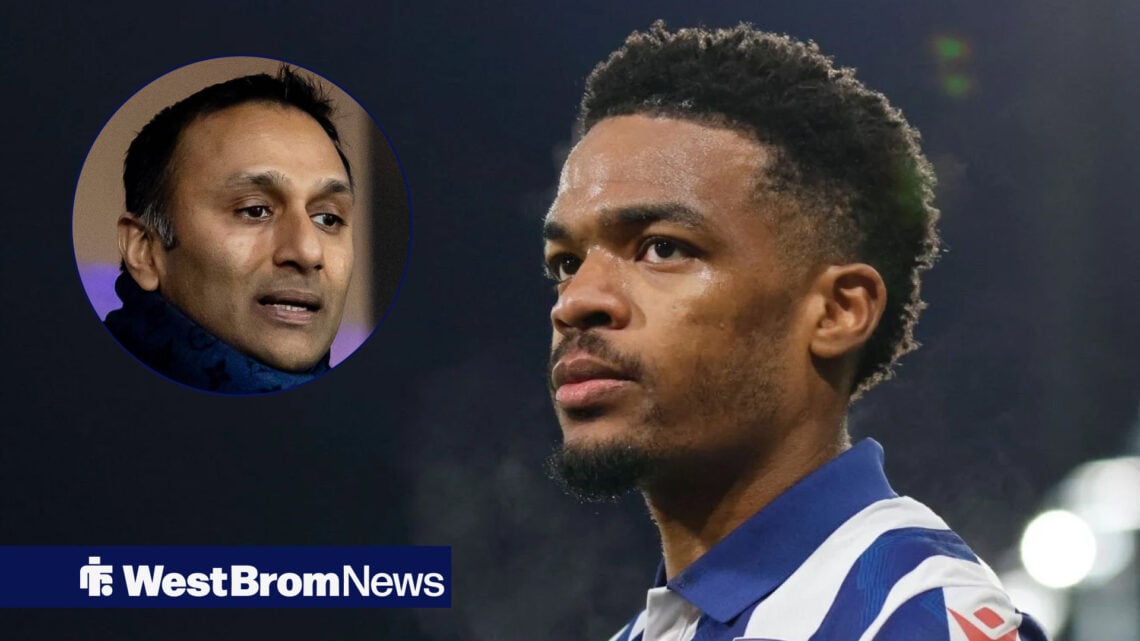 West Brom chief Shilen Patel and Grady Diangana