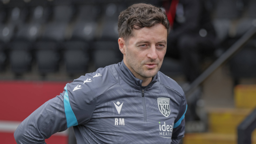Ryan Mason looking pleased before West Brom's friendly v Lincoln