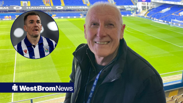 Tony Brown at The Hawthorns with Jed Wallace in circle