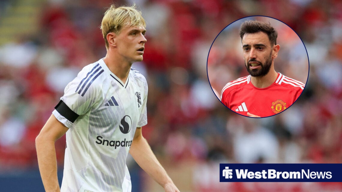 Bruno Fernandes and Toby Collyer for Manchester United