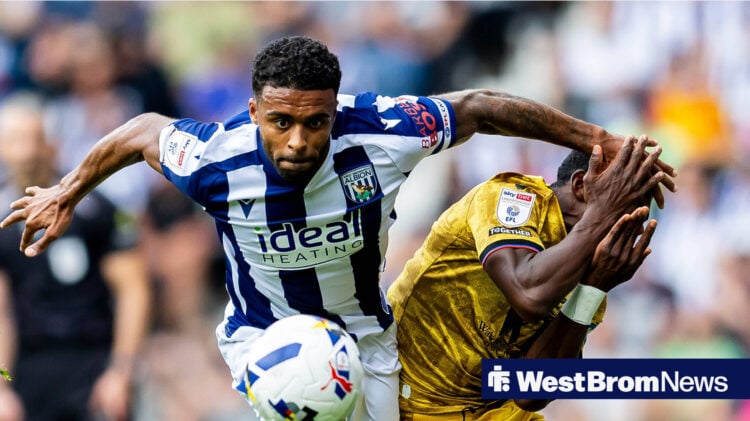 Darnell Furlong battling for the ball