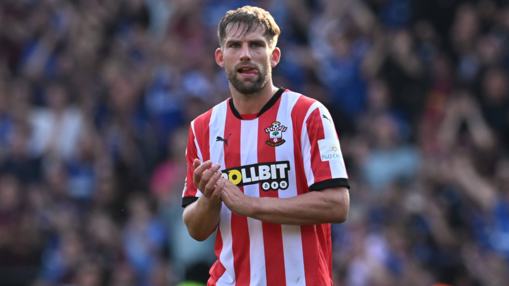 West Brom target Charlie Taylor applauds after a game for Southampton.
